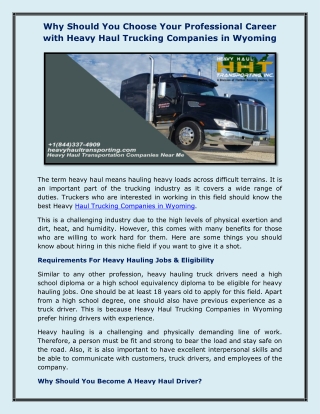 Heavy haul transportation companies near me
