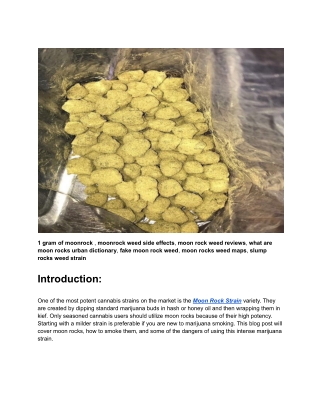 How do you smoke Moon Rocks Weed Strain, and what is it_in