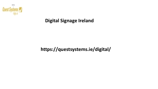 Digital Signage Ireland Questsystems.ie