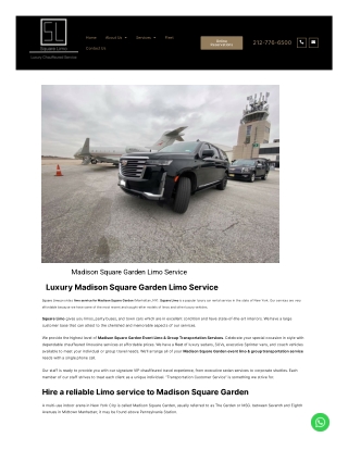 Madison Square Garden Limo Service