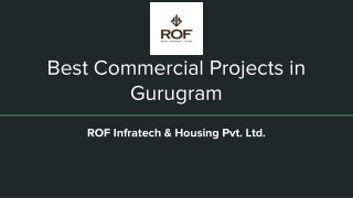 Best Commercial Projects in Gurugram