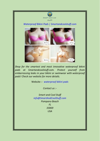 Waterproof Bikini Pads Smartandcoolstuff.com