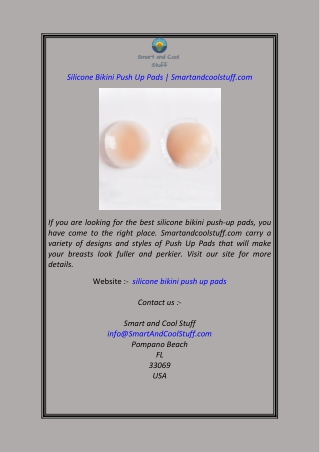 Silicone Bikini Push Up Pads Smartandcoolstuff.com