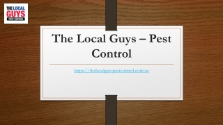 Recommended Pest Control Melbourne | Thelocalguyspestcontrol.com.au