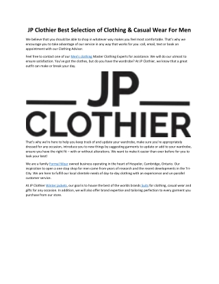 JP Clothier