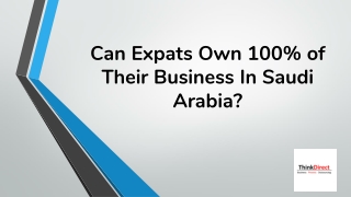 Can Expats Own 100% of Their Business