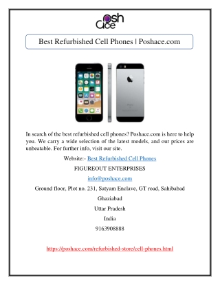 Best Refurbished Cell Phones | Poshace.com