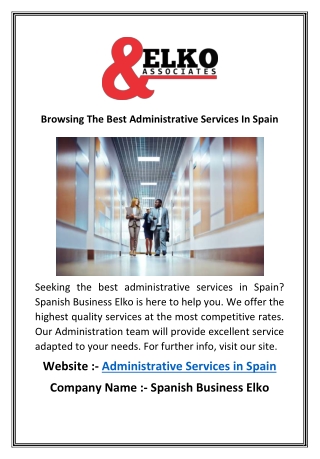 Browsing The Best Administrative Services In Spain