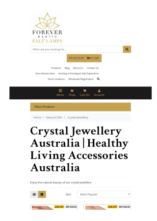 Crystal Jewellery Australia | Healthy Living Accessories Australia