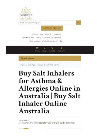 Buy Salt Inhalers for Asthma & Allergies Online in Australia | Buy Salt Inhaler