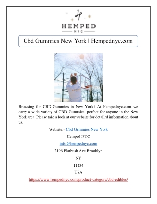 Cbd Gummies New York | Hempednyc.com