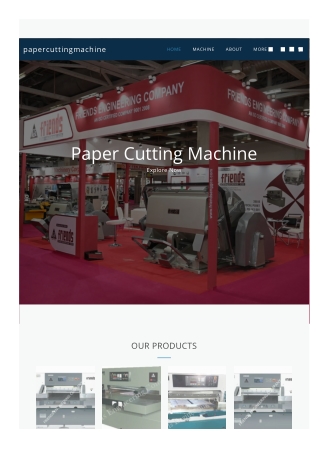 Paper Cutting Machine