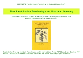 [DOWNLOAD] Plant Identification Terminology An Illustrated Glossary [R.A.R]