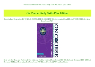 Download EBOoK@ On Course Study Skills Plus Edition {read online}