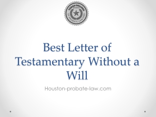 Best Letter of Testamentary Without a Will - Houston-probate-law.com