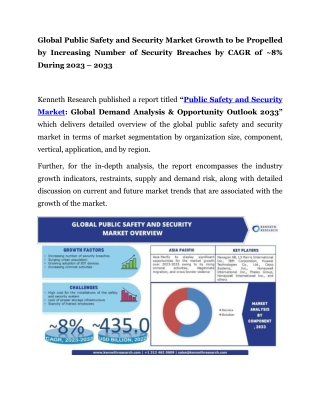 Global Public Safety and Security Market PR
