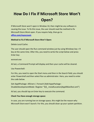 How Do I Fix if Microsoft Store Won’t Open