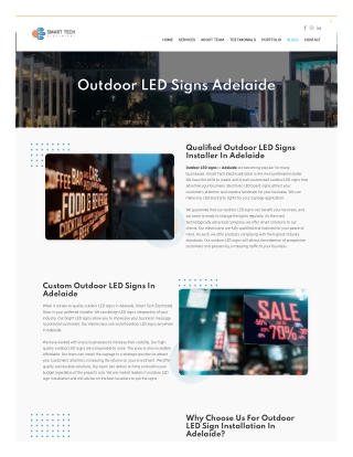 Outdoor LED Signs Adelaide