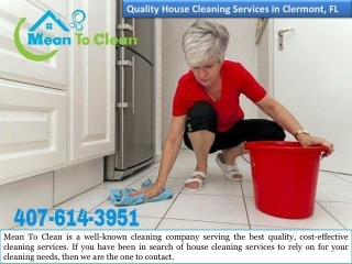 Quality House Cleaning Services in Clermont FL
