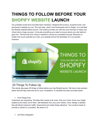 THINGS TO FOLLOW BEFORE YOUR SHOPIFY WEBSITE LAUNCH.docx