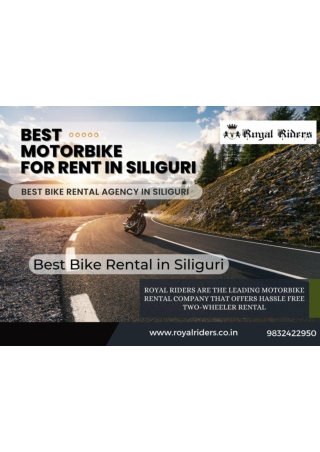 Top Bike Rental In Siliguri Royal Riders