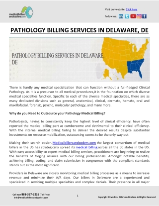 PATHOLOGY BILLING SERVICES IN DELAWARE, DE