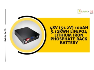 Buy LiFePO4 Lithium Iron Phosphate Rack Battery in Australia