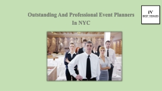 Outstanding And Professional Event Planners In NYC