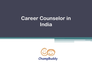 Career Counselor in India - ChampBuddy