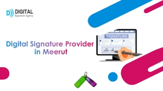 Digital Signature Provider in Meerut