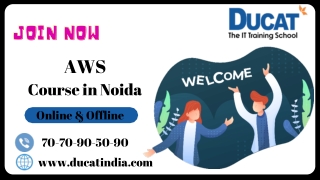 Join Best institute for Online AWS Training in Noida