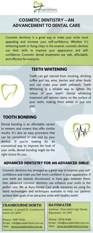 Cosmetic Dentistry – An Advancement to Dental Care