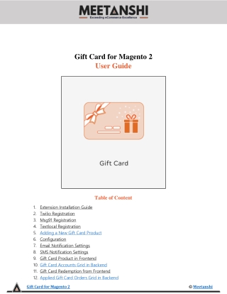 Magento 2 Gift Card