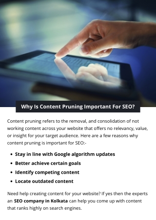 Why Is Content Pruning Important For SEO?