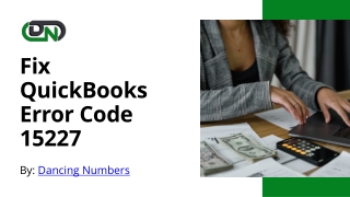 Fix QuickBooks Error Code 15227