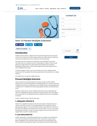 How To Prevent Multiple Sclerosis?