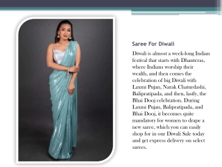 Saree For Diwali