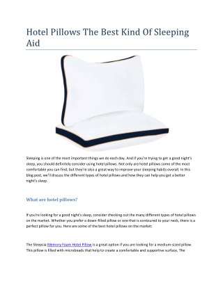 Hotel Pillows The Best Kind Of Sleeping Aid( 17-10-2022) 393903, SADLLDL, 3429324932932909, (1)