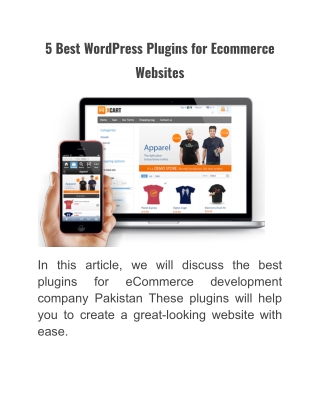 5 Best WordPress Plugins for Ecommerce Websites