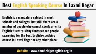 Best English Speaking Course In Laxmi Nagar