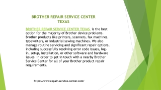 Brother Service Center InTexas