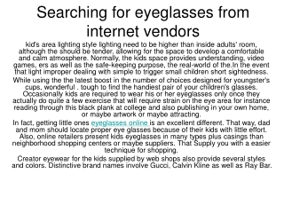 choose children glasses