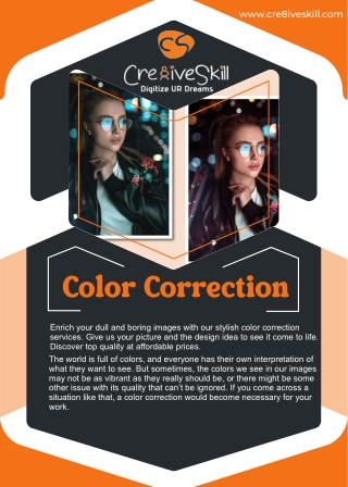 Best color correction services by Cre8iveSkill