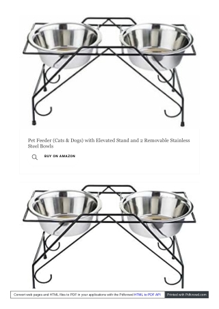 You need to know about the pet feeder before making a purchase.