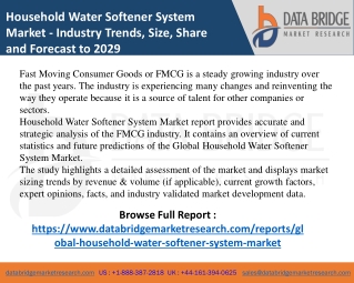 Household Water Softener System Market