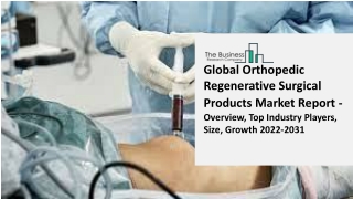 Orthopedic Regenerative Surgical Products Global Market Competitive Strategies a