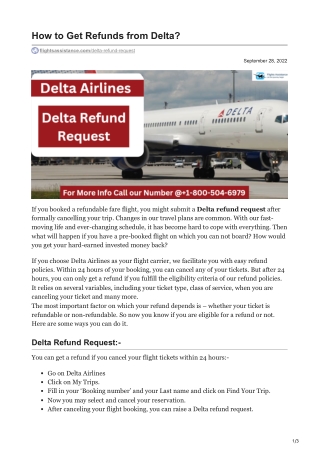 flightsassistance.com-How to Get Refunds from Delta