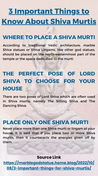 3 Important Things to Know About Shiva Murtis