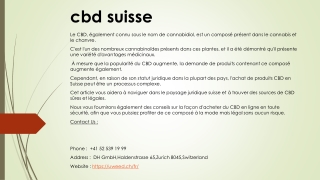 cbd suisse