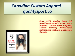 Canadian Custom Apparel - qualitysport.ca